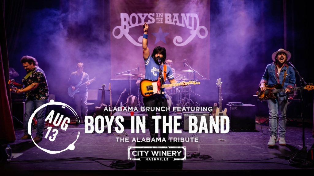 Boys in the Band: The Alabama Tribute to perform at City Winery in Nashville, TN on Saturday, August 13th 2022!